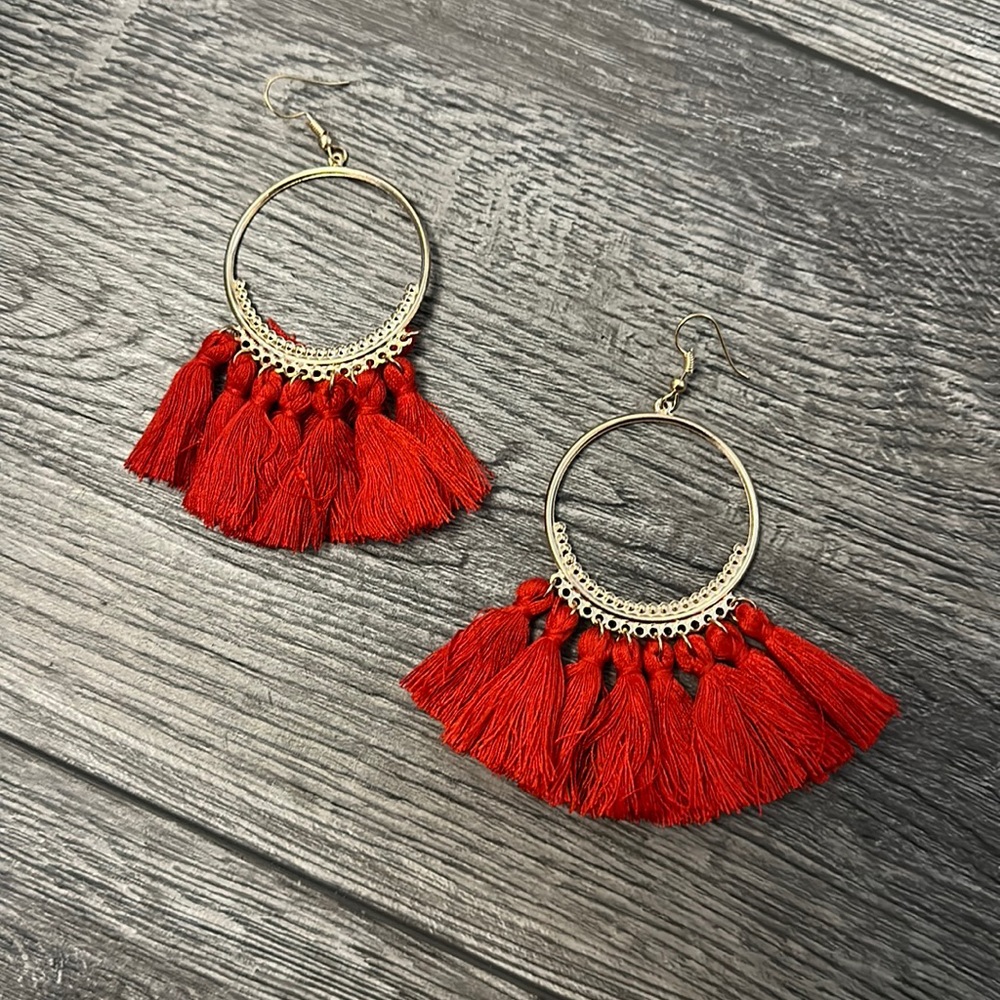 Fringe earrings